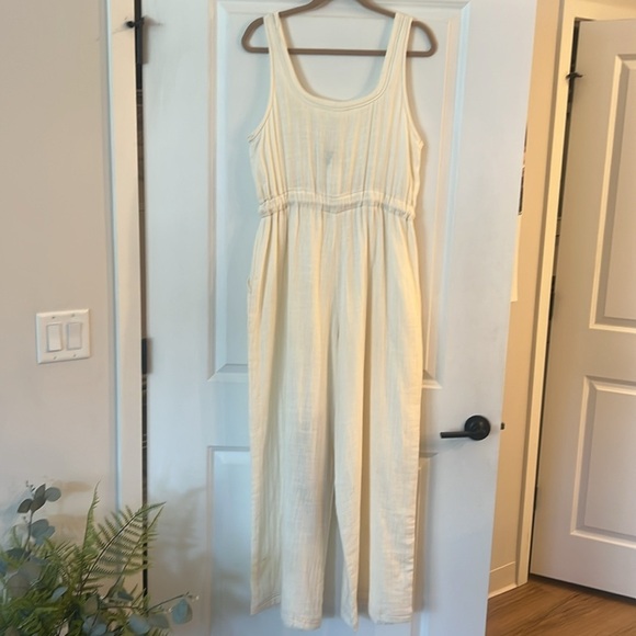 NWT By Together Cotton Scoop Neck Sleeveless Wide Leg Jumpsuit Size - Large - Picture 6 of 9